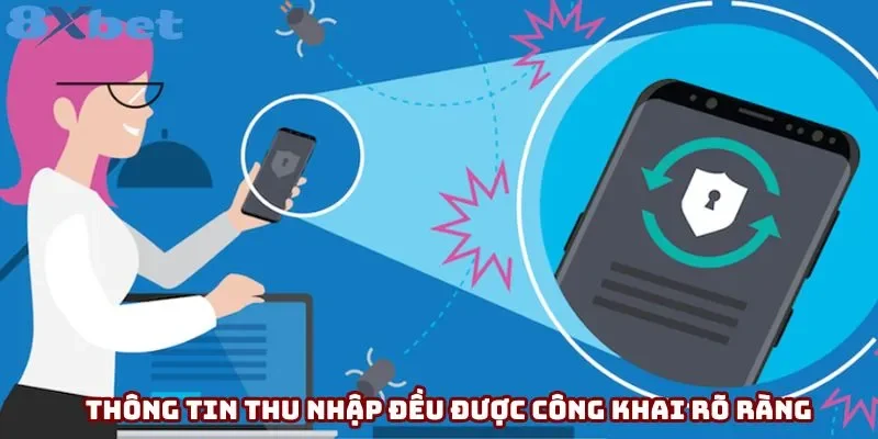 Thông tin thu nhập đều được công khai rõ ràng